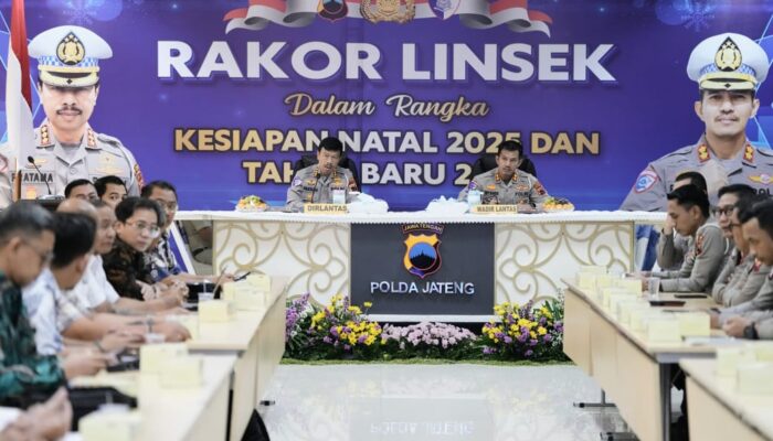 Persiapan Pengamanan Nataru, Polda Jateng Gelar Rakor Lintas Sektoral