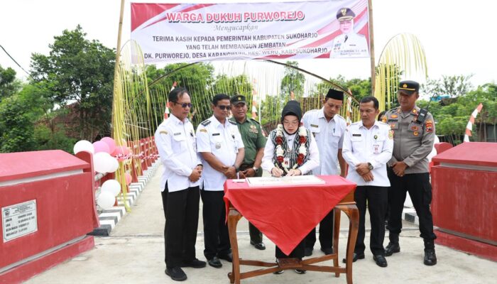 Jembatan Karangwuni-Karakan Diresmikan, Tingkatkan Konektivitas di Sukoharjo