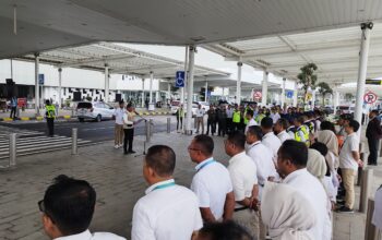 Apel pengamanan arus mudik Natal dan Tahun Baru di Bandara Ahmad Yani Semarang