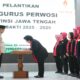 Wakil Gubernur Jawa Tengah, Taj Yasin melantik pengurus Persatuan Wanita Olahraga Seluruh Indonesia (Perwosi) Jawa Tengah periode 2025 - 2029 di Wisma Perdamaian, Kota Semarang pada Selasa, 20 Januari 2026.