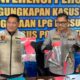 Kepolisian Daerah Jawa Tengah menggelar konferensi pers pengungkapan kasus tindak pidana minyak dan gas bumi dan/atau perlindungan konsumen di Marko Direktorat Reserse Kriminal Khusus Polda Jawa Tengah, Jalan Sukun Raya, Banyumanik, Kota Semarang.