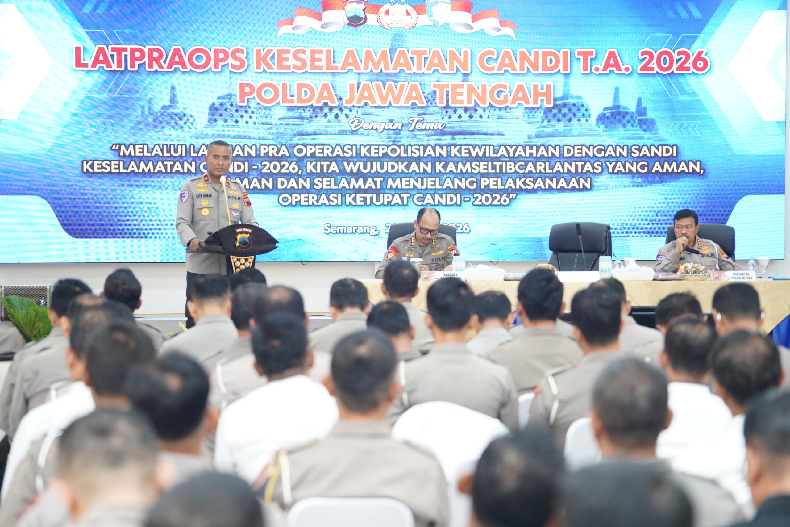 Polda Jateng Akan Gelar Operasi Keselamatan Candi 2026 Selama 14 Hari, Perintahkan Jajaran Lakukan Operasi Secara Humanis.