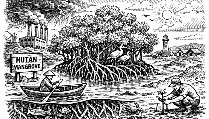 Karbon Biru dan Mageri Segoro, Ikhtiar Mitigasi Perubahan Iklim dari Pulau Jawa