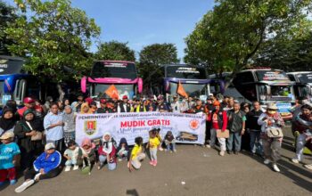 Sebanyak 350 pemudik asal Kota Semarang diberangkatkan dari Taman Mini Indonesia Indah (TMII), Jakarta, Senin (16/3/2026) menuju Terminal Mangkang, Kota Semarang.