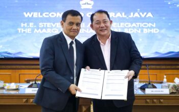 Pertemuan Gubernur Jateng Ahmad Luthfi bersama CEO The Marq International Steven Wei di Kantor Gubernur Senin 8 Juni 2026 (foto: pemprov Jateng)