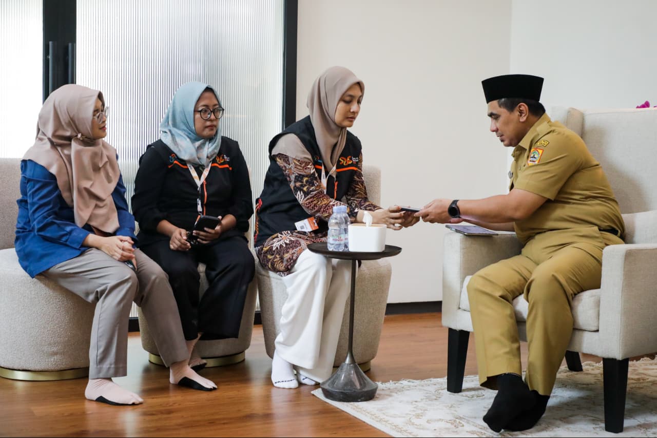 Wagub Jateng Taj Yasin Maimoen menerima petugas Sensus Ekonomi 2026 dinas, 15 Juni 2026 (foto: Pemprov Jateng)