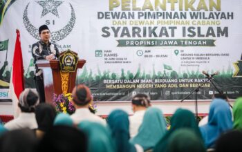 Wagub Jateng Taj Yasin Maimoen menghadiri pelantikan pengurus SI Jawa Tengah di Unissula 18 Juni 2026 (foto: Pemprov Jateng)