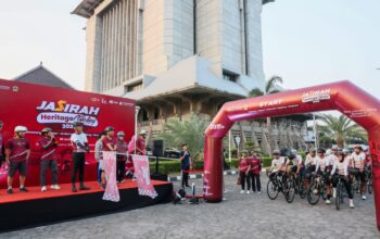 Peserta Jasirah Heritage Cycling 2026 dilepas dari KPw BI Jateng 20 Juni 2026 (foto: Pemprov Jateng)
