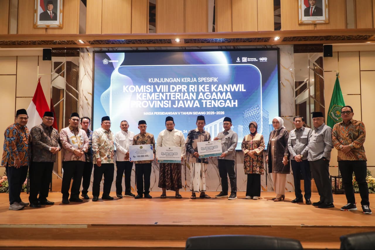 Wakil Gubernur Jateng Gus Yasin menghadiri Kunjungan Kerja Komisi VIII DPR RI di Semarang, 23 Juni 2026 (foto: Pemprov Jateng)