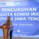 Sekda Jateng Sumarno memberikan sambutan dalam pengukuhan Komisi Irigasi 2026–2029 (foto: Pemprov Jateng)