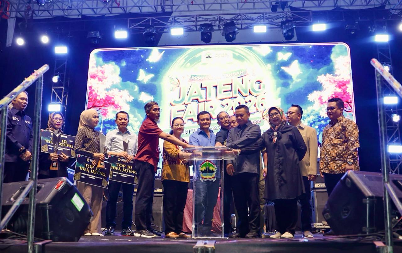 Gubernur Jateng Ahmad Luthfi membuka Jateng Fair 2026 di PRPP Semarang, Jumat 26 Juni 2026 (foto: Pemprov Jateng)