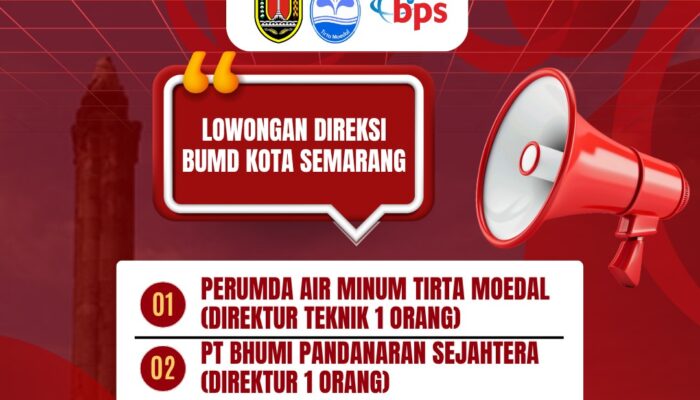 Ditutup Sore Ini! Pemkot Semarang Buka Seleksi Direksi BUMD 2026 untuk PDAM Tirta Moedal dan PT BPS