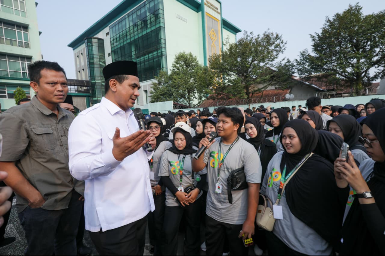 Wakil Gubernur Jateng, Gus Yasin, melepas mahasiswa KKN UIN Saizu Purwokerto Rabu 15 Juli 2026 (foto: Pemprov Jateng)