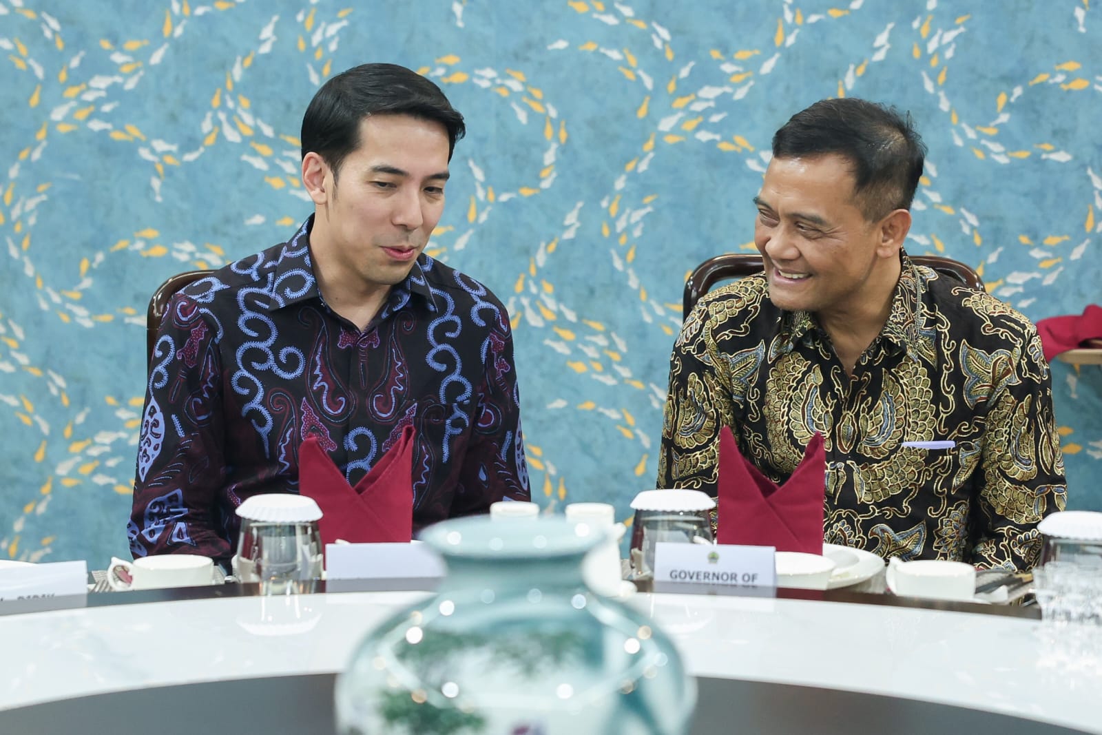 Gubernur Jateng Ahmad Luthfi bertemu COO Sembcorp Industries Gareth Wong di Semarang 21 Juli 2026 (foto: Pemprov Jateng)