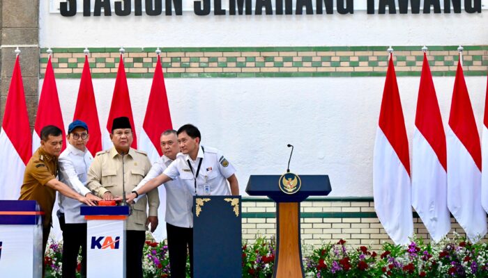 Presiden Prabowo Resmikan Revitalisasi Stasiun Semarang Tawang, Tegaskan Pentingnya Pelestarian Heritage