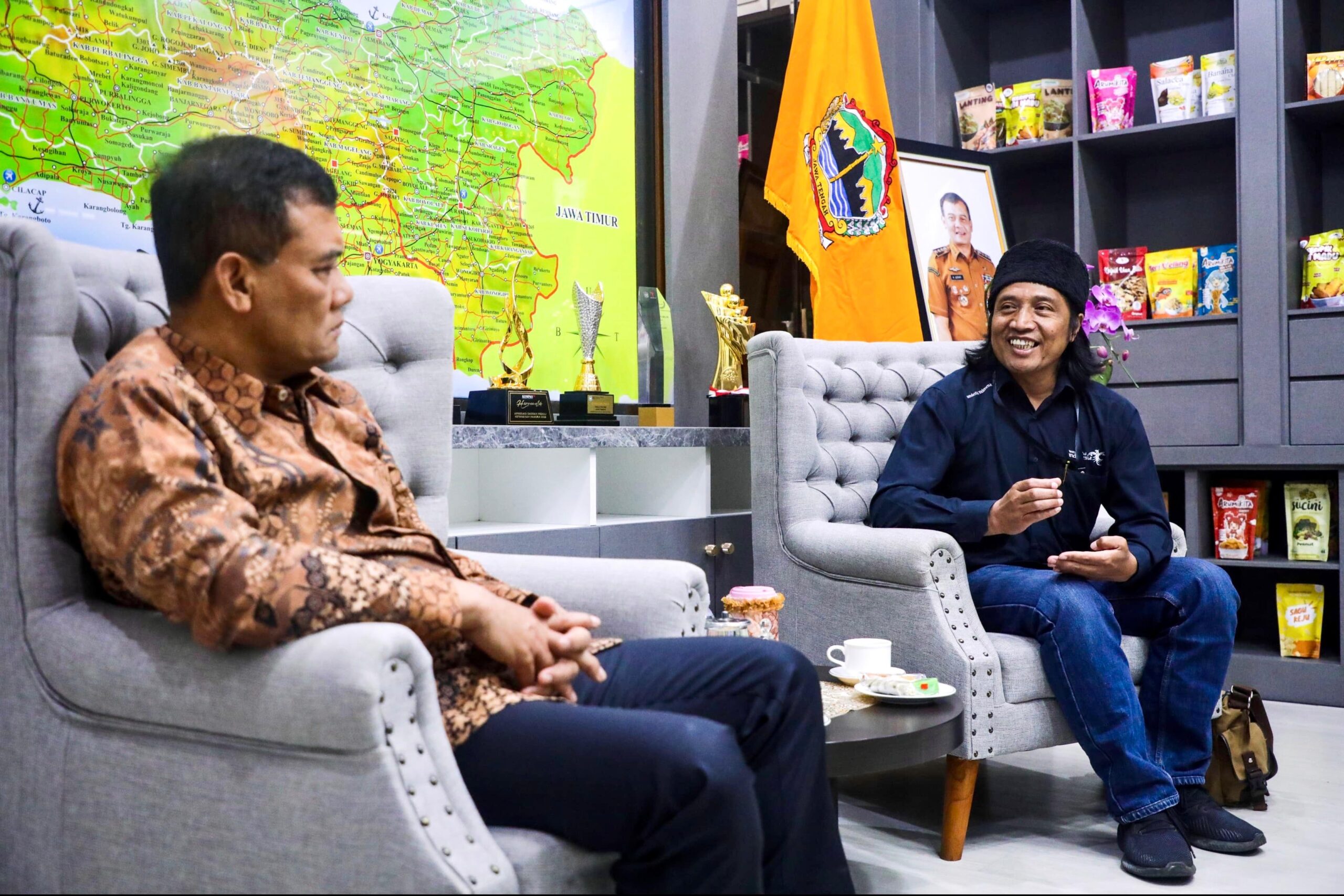 Panitia Dieng Culture Festival (DCF) 2026 beraudiensi dengan Gubernur Jawa Tengah Ahmad Luthfi di Semarang, Selasa 11 Agustus 2026 (foto: Pemprov Jateng)