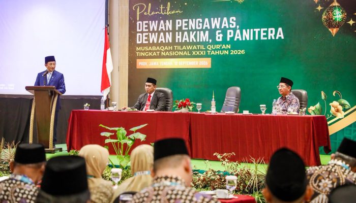 Bidik Peran Patron Internasional, Menag Kukuhkan 162 Dewan Hakim MTQ Nasional XXXI di Semarang