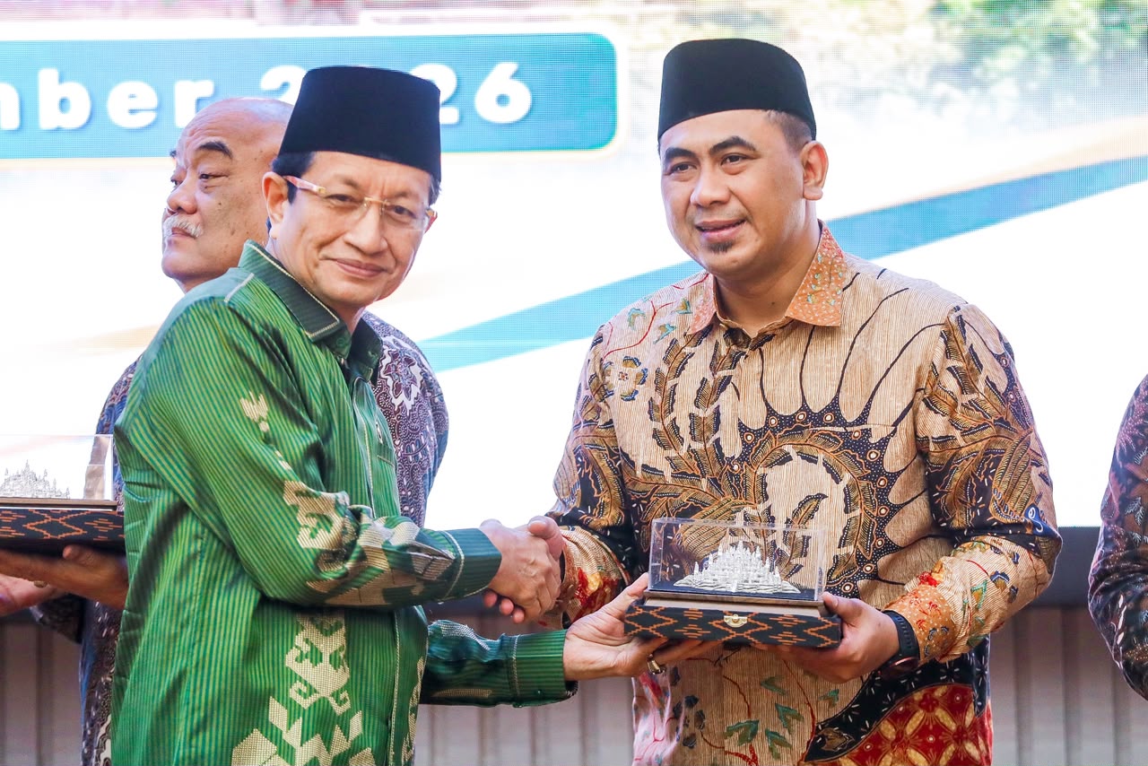 Wakil Gubernur Jawa Tengah Taj Yasin Maimoen bersama Menteri Agama Nasaruddin Umar (foto: Pemprov Jateng)