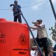 Toren air sumbangan USM untuk warga Desa Ngrombo, Kecamatan Tangen, Kabupaten Sragen (foto: USM)