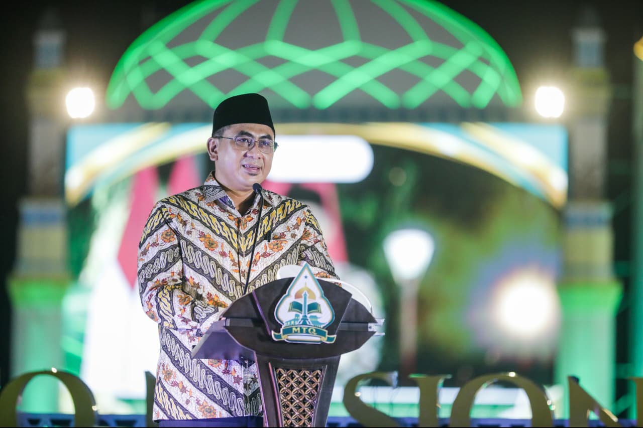 Wagub Jateng Taj Yasin dalam penutupan MTQ Nasional XXXI (foto: Pemprov Jateng)