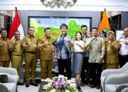 Gubernur Jawa Tengah Ahmad Luthfi bersama CEO 3EEE Inc Japan Norio Tanaka saat audiensi penyiapan tenaga kerja sektor transportasi di Kota Semarang, Senin, 21 September 2026 (foto: Pemprov Jateng)