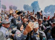 243 Ribu Anggota Satlinmas Jateng Ikuti Apel Akbar di Wujil, Komitmen Perangi Hoaks