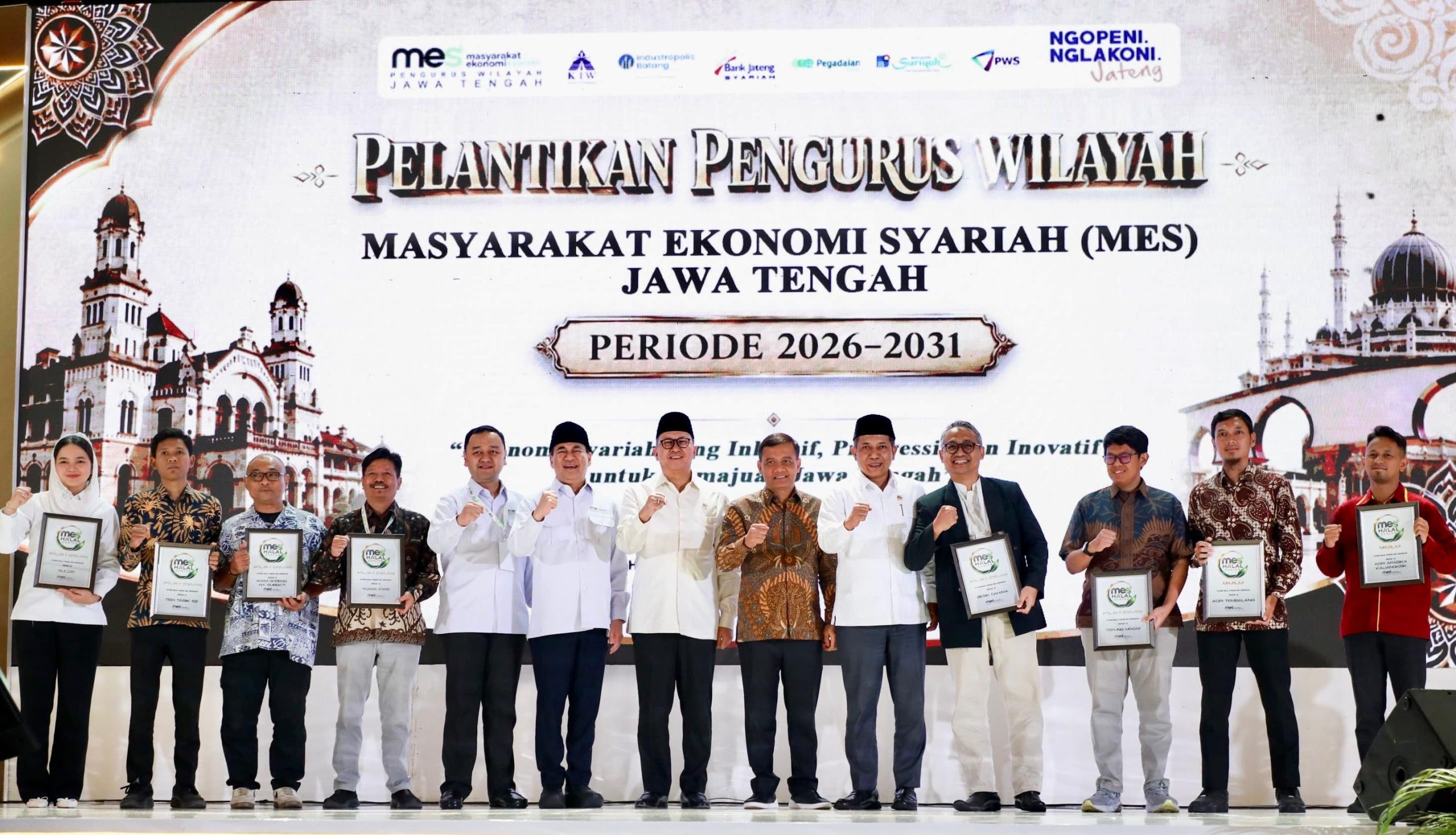 Peluncuran Koperasi Ekspor Merah Putih oleh Pengurus Wilayah MES Jawa Tengah untuk memperluas jangkauan pasar produk halal dan UMKM lokal ke kancah internasional (foto: Pemprov Jateng)