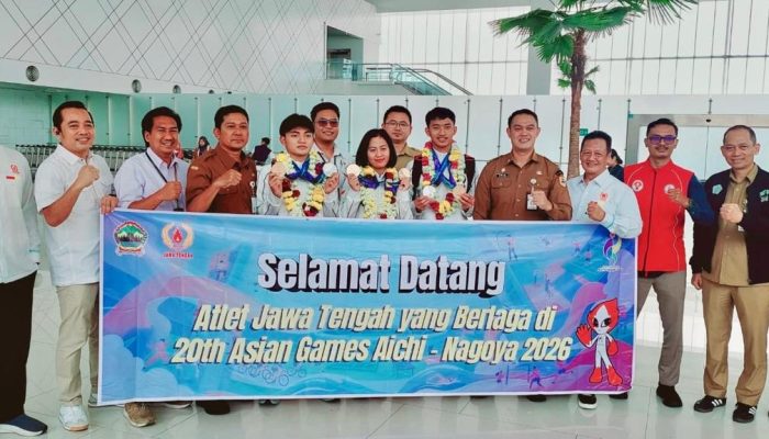 Empat Atlet Sepak Takraw Jawa Tengah Disambut Hangat di Semarang