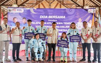 Gubernur Jawa Tengah Ahmad Luthfi saat acara pelepasan atlet, pelatih, dan ofisial Jawa Tengah untuk Asian Para Games Nagoya 2026 di Sukoharjo, Sabtu, 10 Oktober 2026 (foto: Pemprov Jateng)